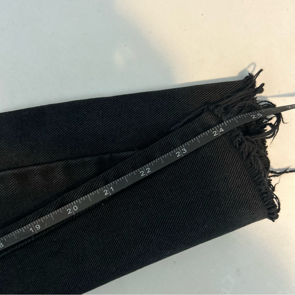 Vintage Calvin Klein Jeans Black High Rise Straight Leg Crop Raw Hem size 3 - Picture 7 of 8